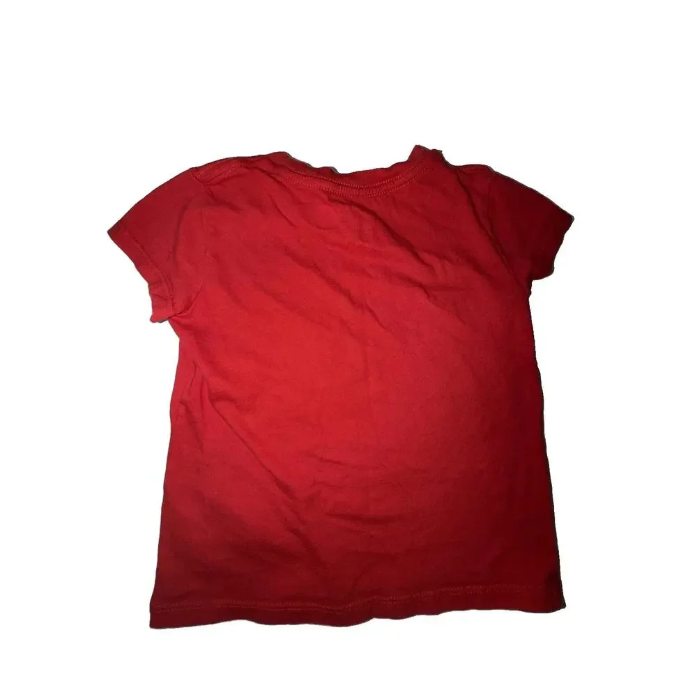 Polo Ralph Lauren Girl’s Red Heart Logo Short Sleeve T-Shirt Top 4T